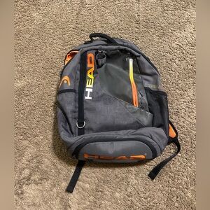 Vintage Head Rebel tennis “triple orange” backpack 00s